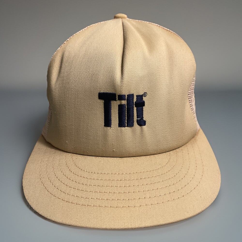 Vintage Tilt Mesh Trucker Hat (Made In U.S.A.) EUC Rare